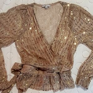 Silver / Gold Sequined Blouse